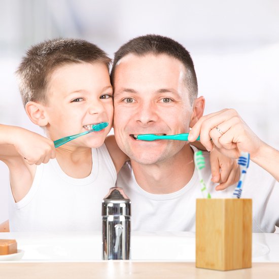Relaxdays 3x porte-brosse à dents bambou - gobelet brosse à dents - gobelet  salle de... | bol.com