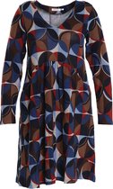 Paprika Warm gebreid jurk met geometrisch motief