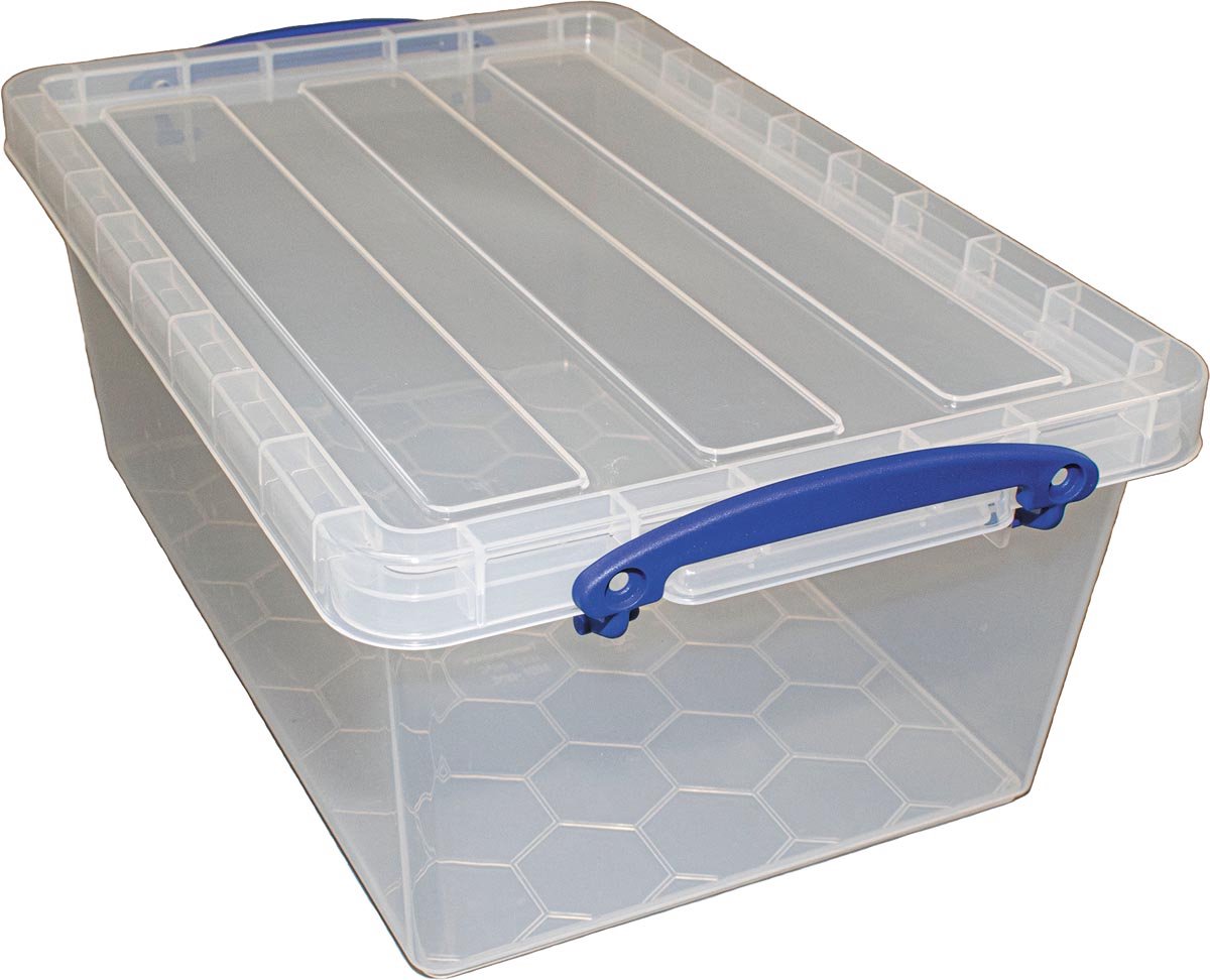 Really Useful Box opbergdoos 10,2 l, nestbaar, transparant 5 stuks