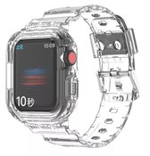 Smart Watch Bandje Kleur Transparant 45mm Band Weidte, Sportief, Waterbestendig, Goede Luchtventilatie en Goed Voor Zwemmen