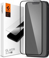 Spigen Screenprotector Full Cover Glass screenprotector voor iPhone 13 en iPhone 13 Pro - zwart