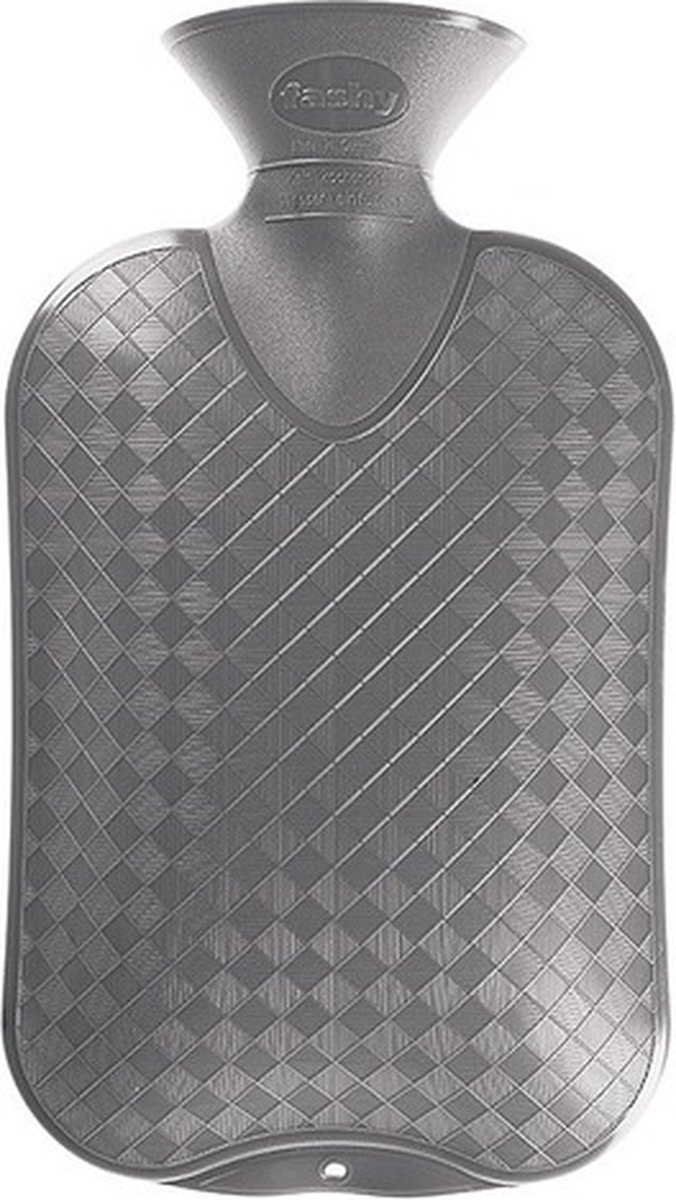 Goedkoopste Kruik grijs ruit/ribbel 2 liter - warmwaterkruik