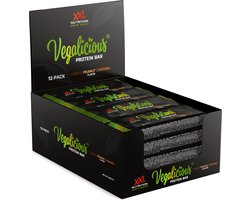 XXL Nutrition Vegalicious Protein Bar - 12 Gram Eiwit - Veganistische Eiwitreep - Eiwit Erwtenproteďne-Isolaat - Choco Peanut Caramel - 100% Vegan - 12 Pack