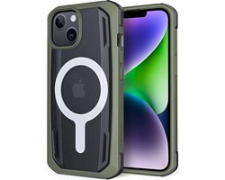 Raptic Secure MagSafe iPhone 14 Plus Hoesje Duurzaam Back Cover Groen