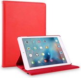 Geschikt Voor iPad 6/5 Hoes - 6e/5e Generatie - Case - Cover - Bookcase - 9.7 Inch - 2018/2017 - 360 Draaibaar - Roterend - Met Standaard - Rood