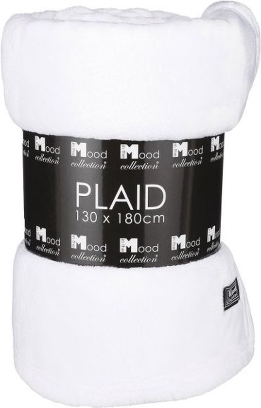 Mica Decorations Famke Fleece Plaid - L180 x B130 cm - Off white