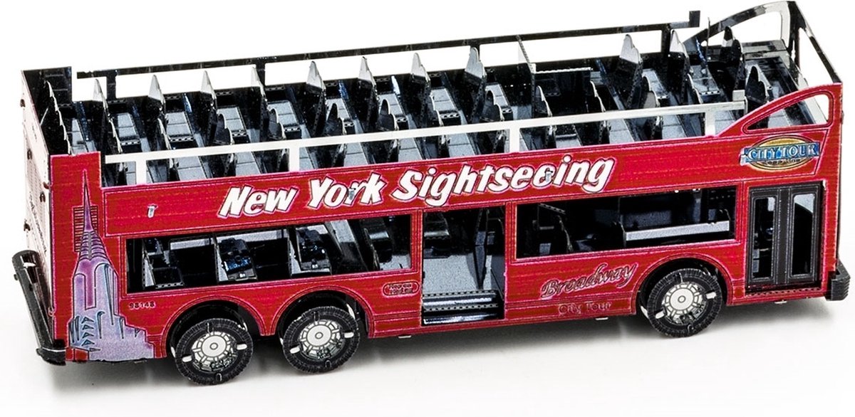 Metal Earth Big Apple Tour Bus Modelbouwset — afbeelding 8