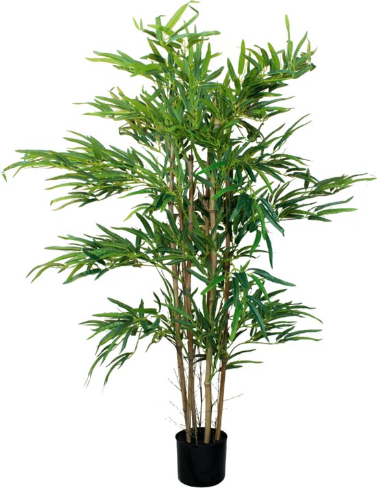 Bamboe 120 cm | Kunst Bamboeplant | Kunstplanten voor binnen | Bamboo...