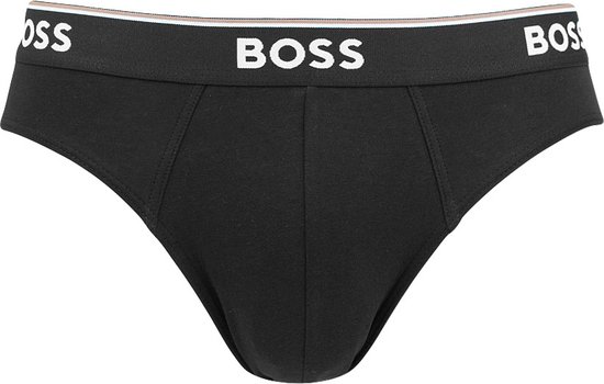 Zwarte BOSS slip met brede tailleband met logo