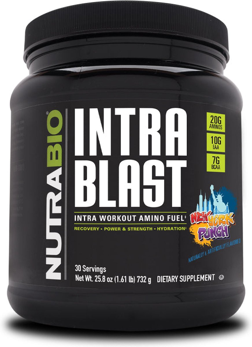 Goedkoopste Nutrabio NutraBio Intra Blast – De Ultieme Spierbrandstof Voor Tijdens Je Workout! New York Punch