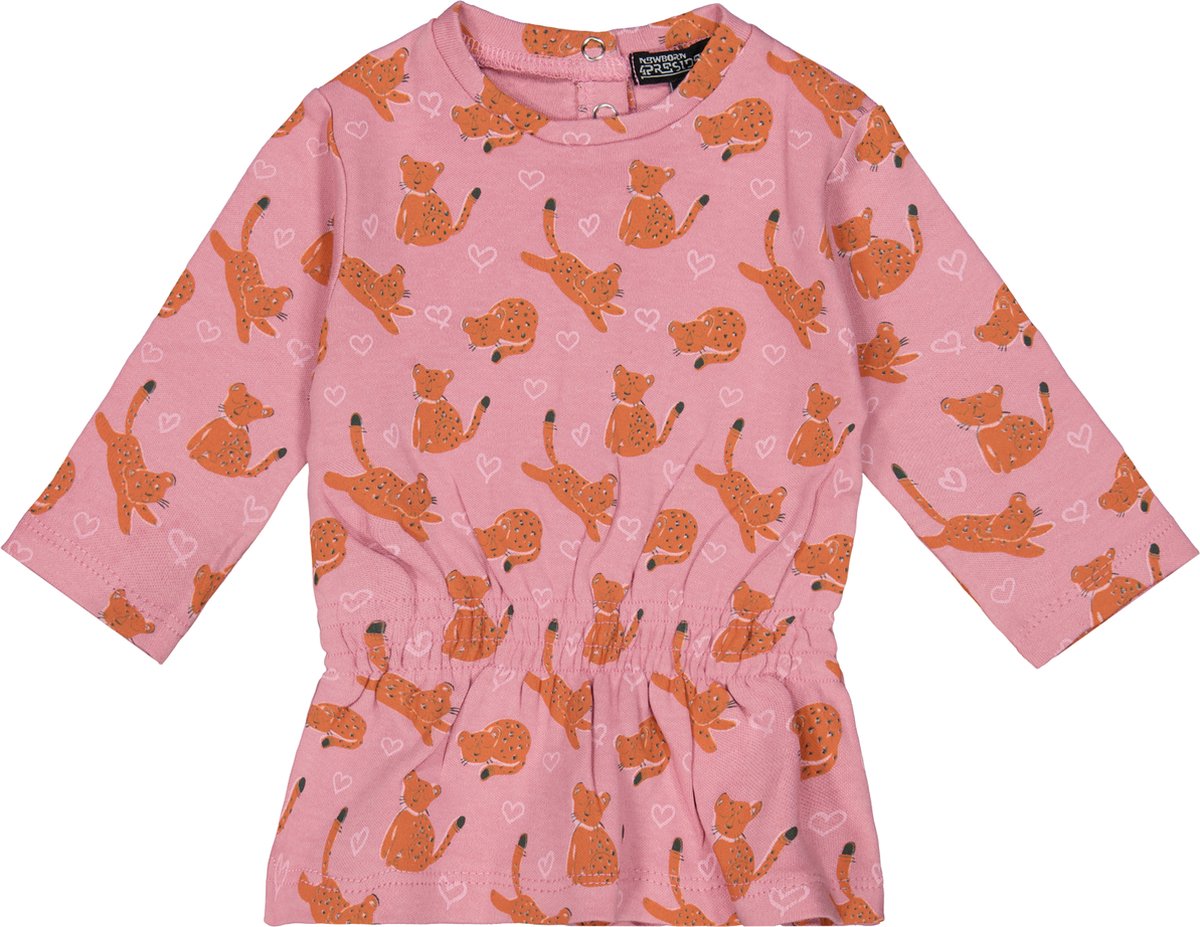 4PRESIDENT Meisjes jurk - Leopard AOP - Maat 50 - Meisjes jurken