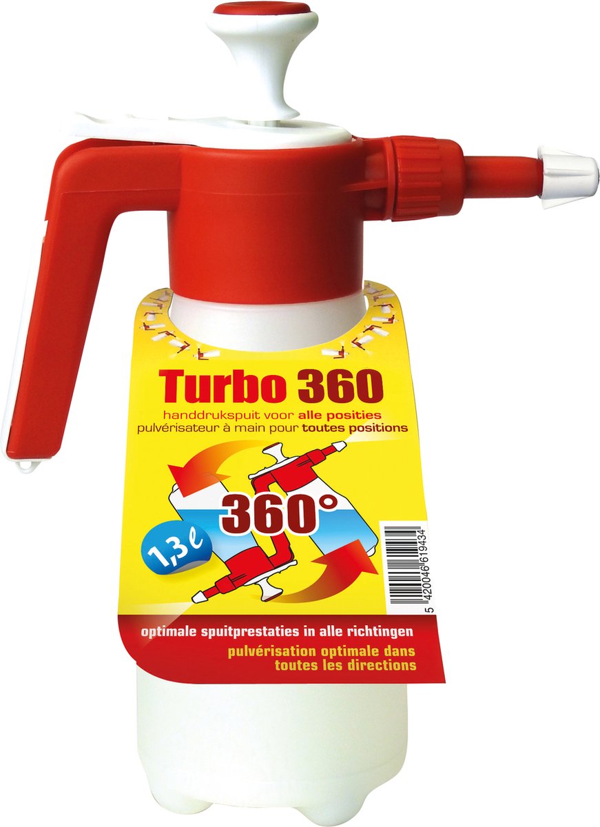 BSI - Turbo Handdrukspuit - Via handmatig pompen kan u de spuit heel flexibel toepassen - 1,3 l inhoud