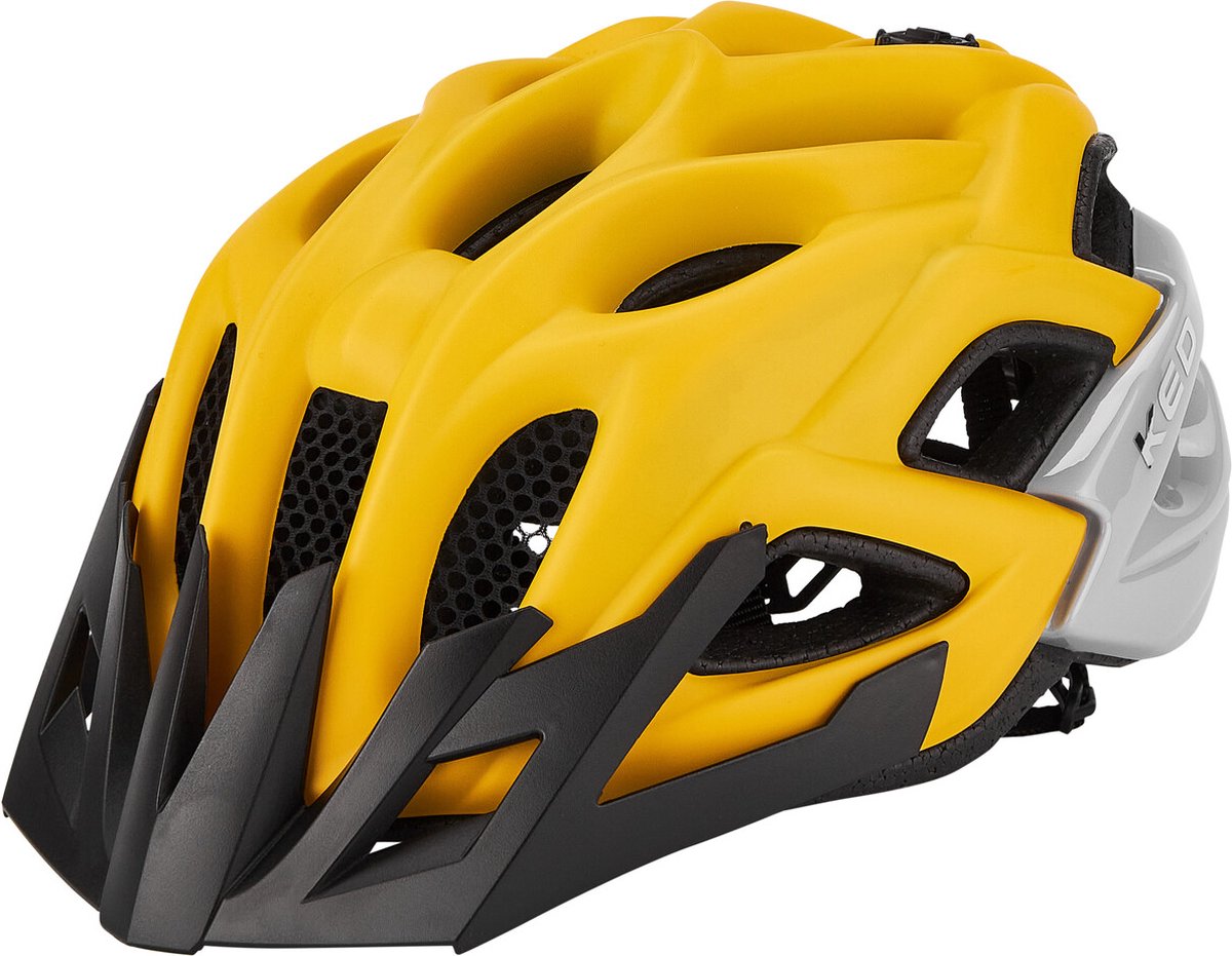 Fietshelm KED Status Jr. M (52-59cm) - yellow black matt