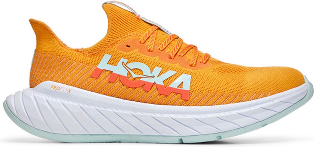 HOKA One One Carbon X 3 Heren - Sportschoenen - Hardlopen - Weg - geel/wit