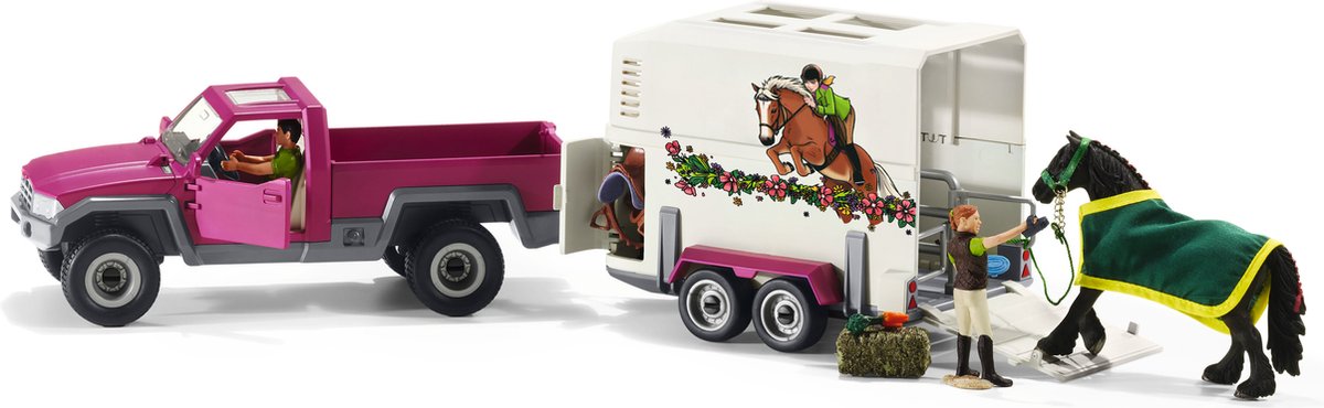Schleich - Horse Club - Pickup met paardentrailer - 42346 — afbeelding 14
