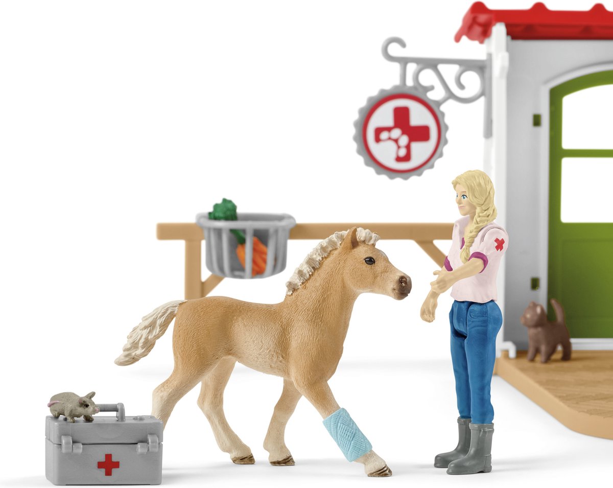 schleich FARM WORLD Speelfigurenset - Dierenarts Praktijk en Huisdieren - Kinderspeelgoed - vanaf 5 jaar - 27 Onderdelen - 42502 — afbeelding 19