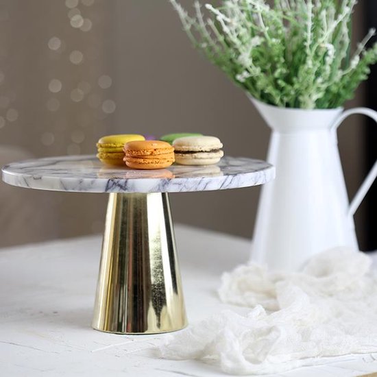 Luxe Taupe Mara Rond Dienblad | Noenoes Decoraties