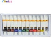 Pcasso® Acrylverf - Aquarel - Aquarelverf - Waterverf - Schilderen - Compleet pakket - 12 Kleuren