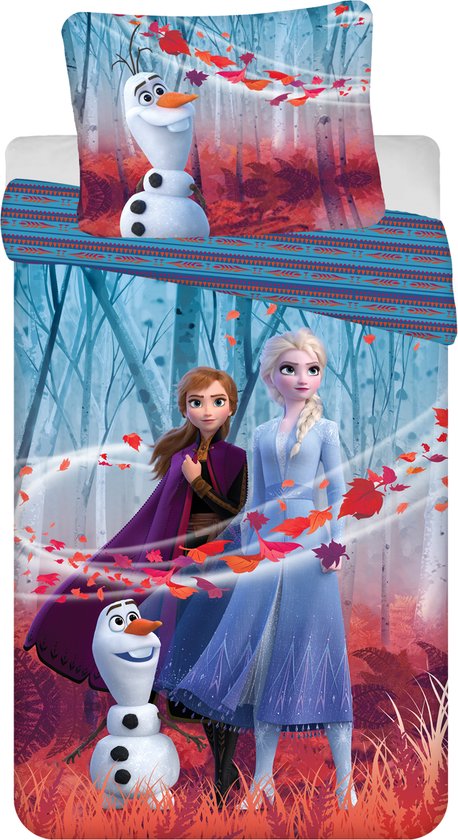 Disney Frozen La Reine des neiges Housse de couette Elsa - Simple - 140 x  200 cm 