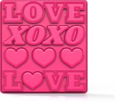 Zoku Ijsblokjesmaker Love - Siliconen - 13x14x3.2 cm - Roze