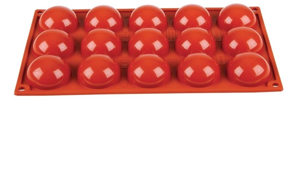 Pavoni Formaflex siliconen bakvorm 15 halve bollen