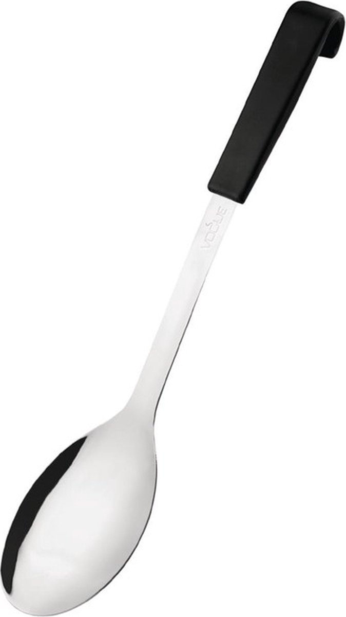 Vogue serveerlepel met zwarte handgreep 34cm