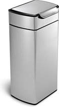 Simplehuman Trash Can Touch Bar - 30 l - Argent