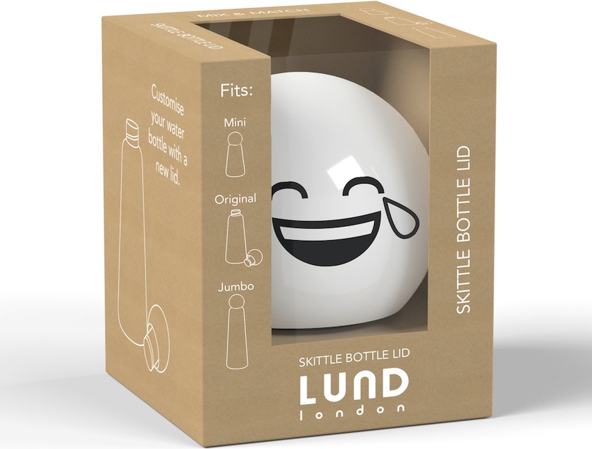 Lund London - Skittle Drinkfles Dop Los Smiley