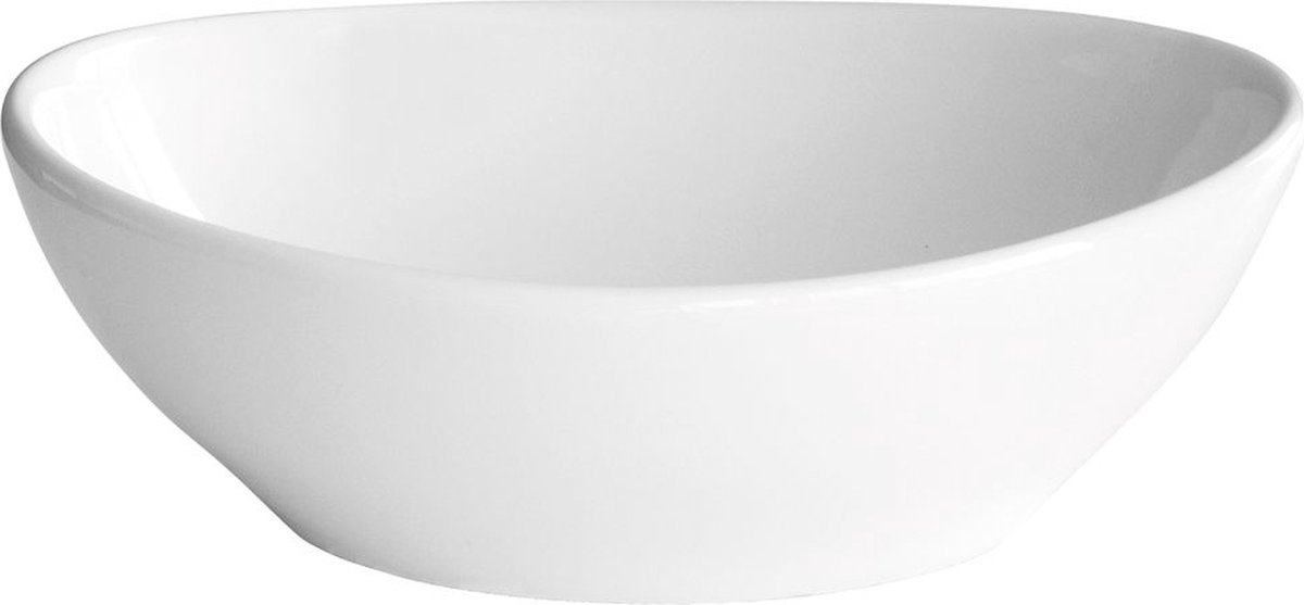 Nemo Go waskom 40.6x33.7cm porselein ovaal wit