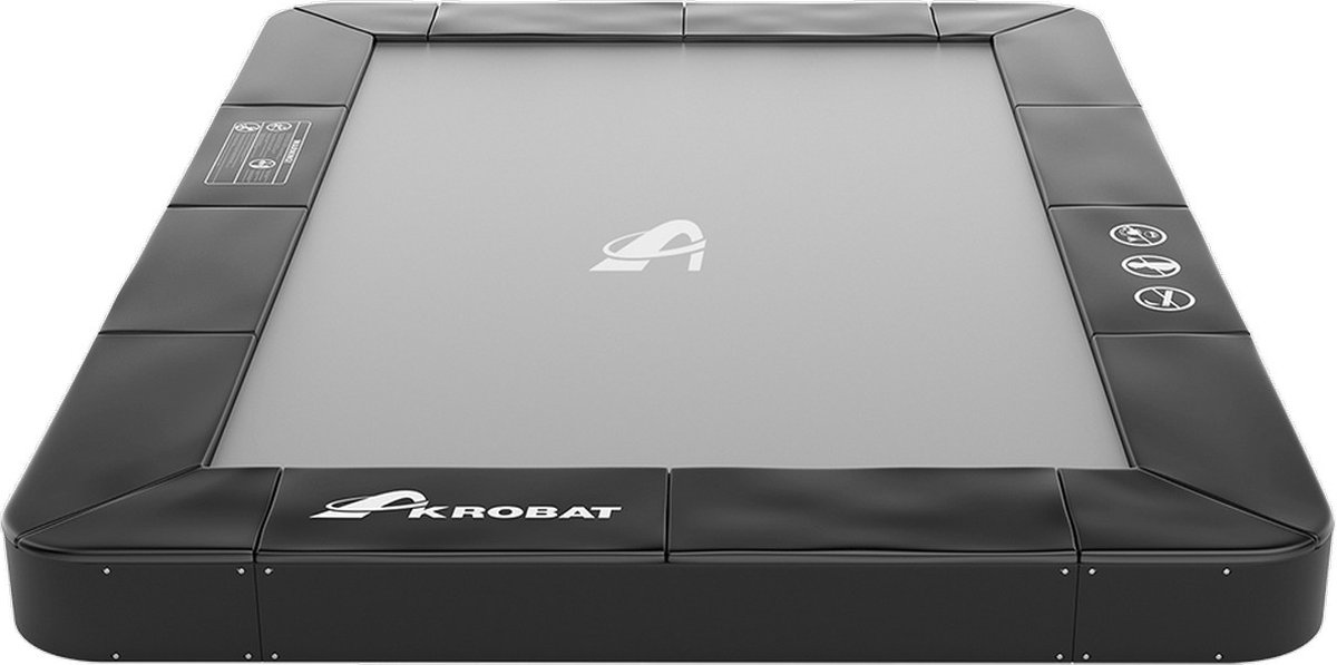 Akrobat Trampoline Primus Flat To The Ground - 335 x 244 cm - Zwart - Limited Edition
