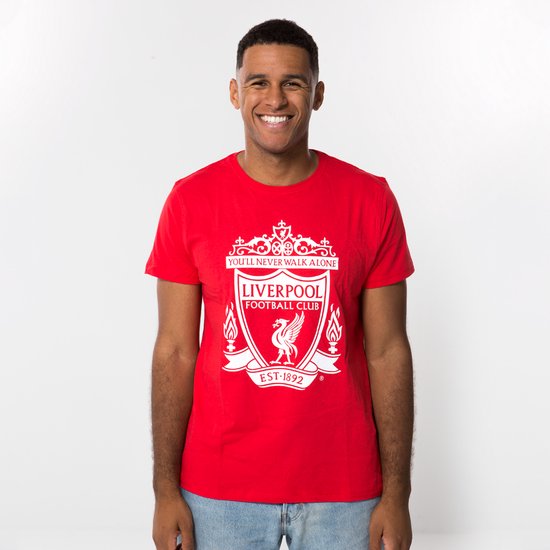Icon Sports Liverpool FC Official T-Shirt - Men's Adult Cotton Short Sleeve, Graphic Design, LP126CT-K, Sizes S-XXL