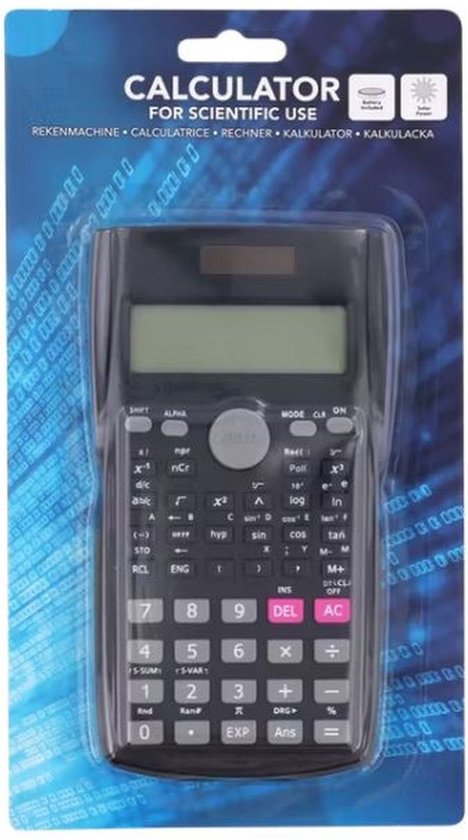 Calculatrice Scientifique - Zwart - Plastique - 8,5 x 15,5 cm - Calculatrice  -... | bol