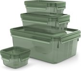 Tefal MasterSeal Eco N1170610 boîte hermétique alimentaire Rectangulaire Vert 4 pièce(s)