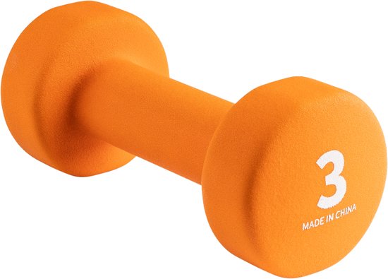 Wonder Core, Neoprene Dumbbell – 3 kg – Orange, gewichten, halters,  dumbbells,... | bol.com