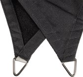 Shadow Comfort® Driehoek 90° schaduwdoek - UV Bestendig - Zonnedoek - 400 x 400 x 570 CM - Carbon Black