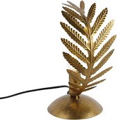 Ylumen - Tafellamp Palm 1 blad H 24 cm goud bruin