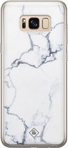 Casimoda® hoesje - Geschikt voor Samsung S8 - Marmer Grijs - Backcover - Siliconen/TPU - Grijs