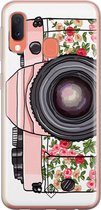 Casimoda® hoesje - Geschikt voor Samsung A20e - Hippie Camera - Backcover - Siliconen/TPU - Grijs