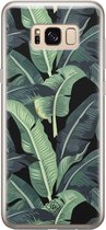 Casimoda® hoesje - Geschikt voor Samsung S8 - Palmbladeren Bali - Backcover - Siliconen/TPU - Groen