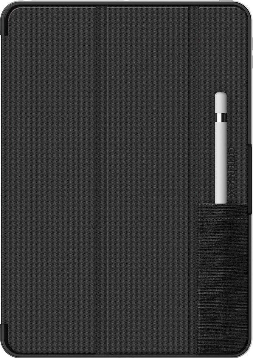 Apple iPad 8 10.2 (2020) Hoes - Otterbox - Symmetry Folio Serie - Kunstlederen Bookcase - Zwart - Hoes Geschikt Voor Apple iPad 8 10.2 (2020)