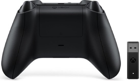 Microsoft Manette sans fil noire Xbox avec Adaptateur PC