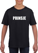 Prinsje tekst t-shirt zwart jongens 146/152