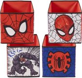 MARVEL - Set van 4 Spiderman opberg- en decoratieve kubussen