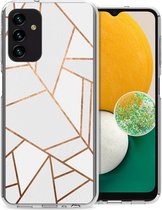 iMoshion Hoesje Geschikt voor Samsung Galaxy A13 (5G) / A04s Hoesje Siliconen - iMoshion Design hoesje - Wit / White Graphic