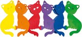 Guirlande d'anniversaire arc-en-ciel chats/chats 3 mètres papier ignifuge