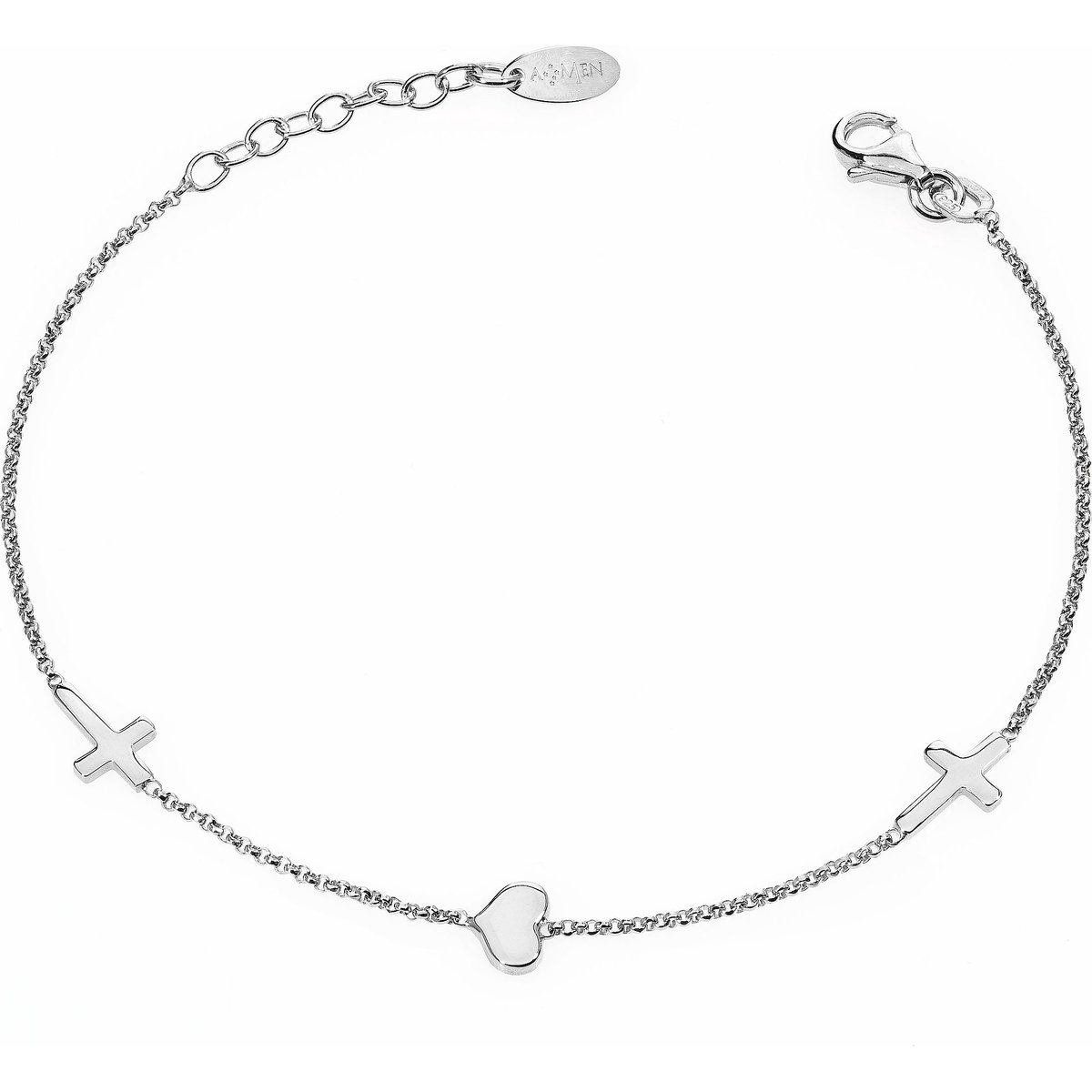 Amen Damen-Armband 925er Silber One Size Silber 32015441