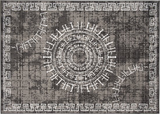 Tapis Tapiso Atena Grijs Tapis de Chambre Moderne Taille - 160x220