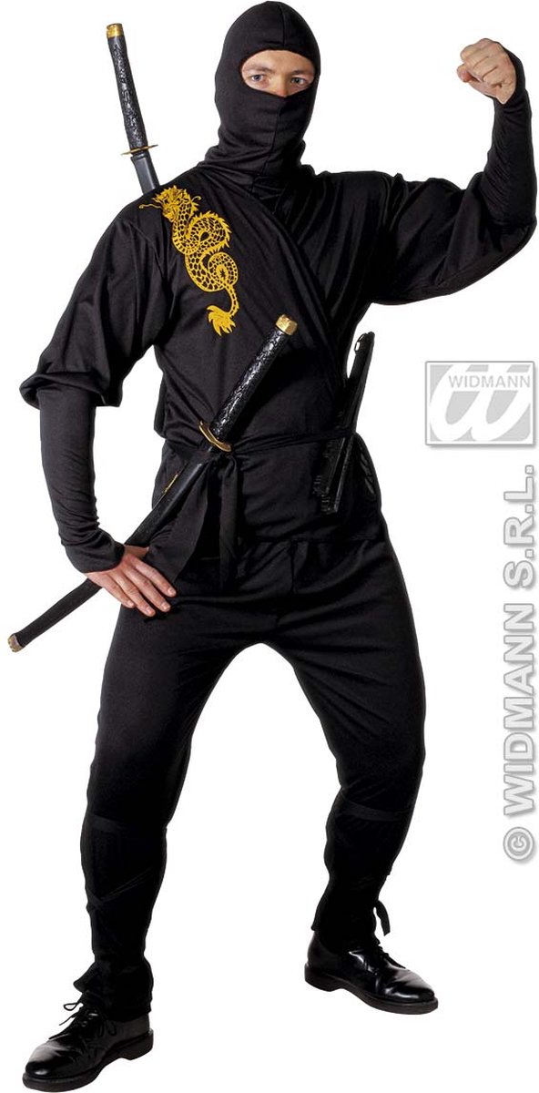 Widmann - Zwaard Samurai, 75 Centimeter - Zwart - Carnavalskleding - Verkleedkleding