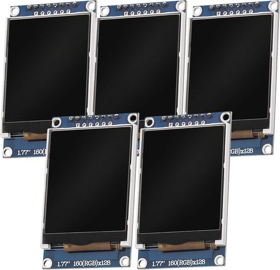 thumbnail: VoltMate 3 X 1,8 Inch SPI TFT Display – ST7735 Chip, 128x160 Pixels, Compatibel Met Arduino En Raspberry Pi