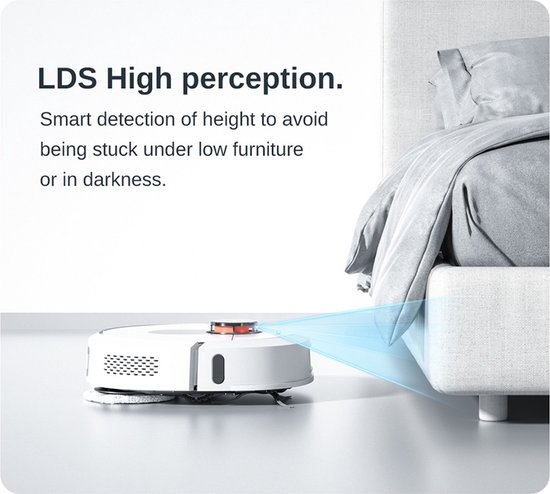 ROIDMI EVA - Robotstofzuiger - Dweilrobot - Wit